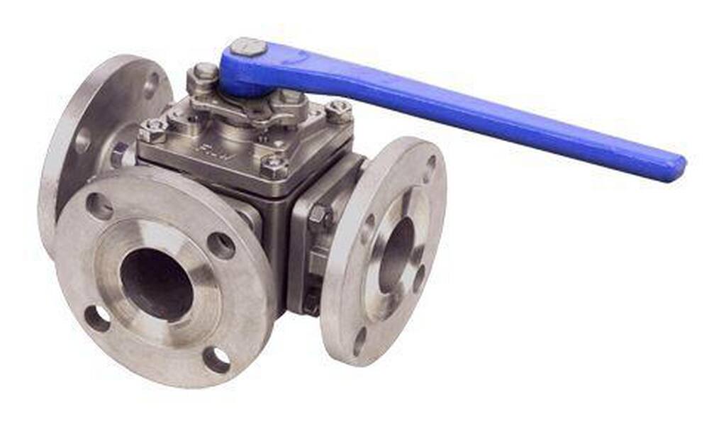 <strong>Figure 634</strong><br />Stainless Steel T-Port Flanged 150# Ball Valve