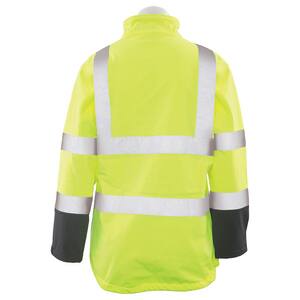 ERB Safety Girl Power at Work® Size M Polyester and Spandex Softshell Reusable Women Jacket in Hi-Viz Lime E62197 at Pollardwater