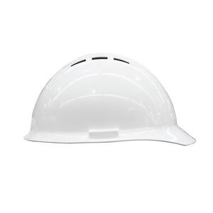 ERB Safety Americana® Size 6.5-8 Plastic Vented Hard Hat in White E19451 at Pollardwater