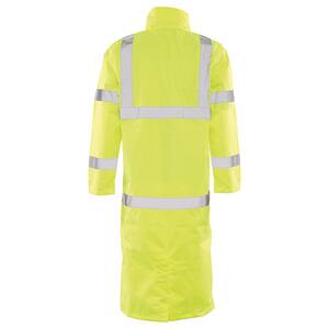 ERB Safety XXXXXL Size Schedule 163 Class 3 Polyester Long Rain Coat Safety Vest in Hi-Viz Lime E62034 at Pollardwater