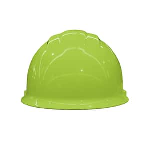 ERB Safety Americana Vent Cap Safety Helmet with Mega Ratchet in Hi-Viz Lime E19450 at Pollardwater