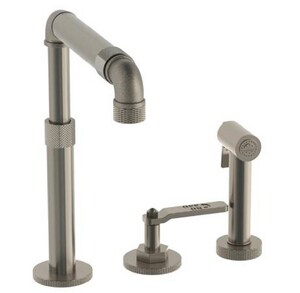 Watermark Designs Elan Vital 38 3 Hole Kitchen Faucet With Side