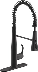 Kohler Simplice Single Handle Pull Down Kitchen Faucet In Matte