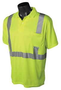 Radians Radwear™ XL Size Polyester Birdseye Mesh Moisture Wicking T-shirt in Hi-Viz Green RST122PGSXL at Pollardwater