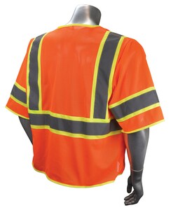 Radians Radwear™ L Size Polyester Surveyor Vest in Hi-Viz Orange RSV2723ZOML at Pollardwater