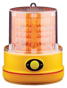 North American Signal Personal Flashing 24 LED Safety Light in Amber with Magentic Mount & Photocell NPSLM2A at Pollardwater