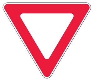 Accuform Signs 30 x 30 in. Engineer Grade Yield Sign in Red and White AFRR377RA at Pollardwater