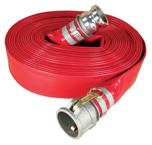 Abbott Rubber Co Inc 1-1/2 in. x 50 ft. Male Quick Connect x Female Quick Connect PVC Discharge Hose in Red A1152150050CE at Pollardwater