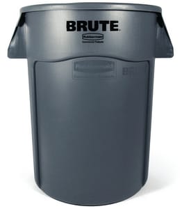 Rubbermaid Brute® 22 in. 32 gal Polyethylene Container in Grey NFG263200GRAY at Pollardwater