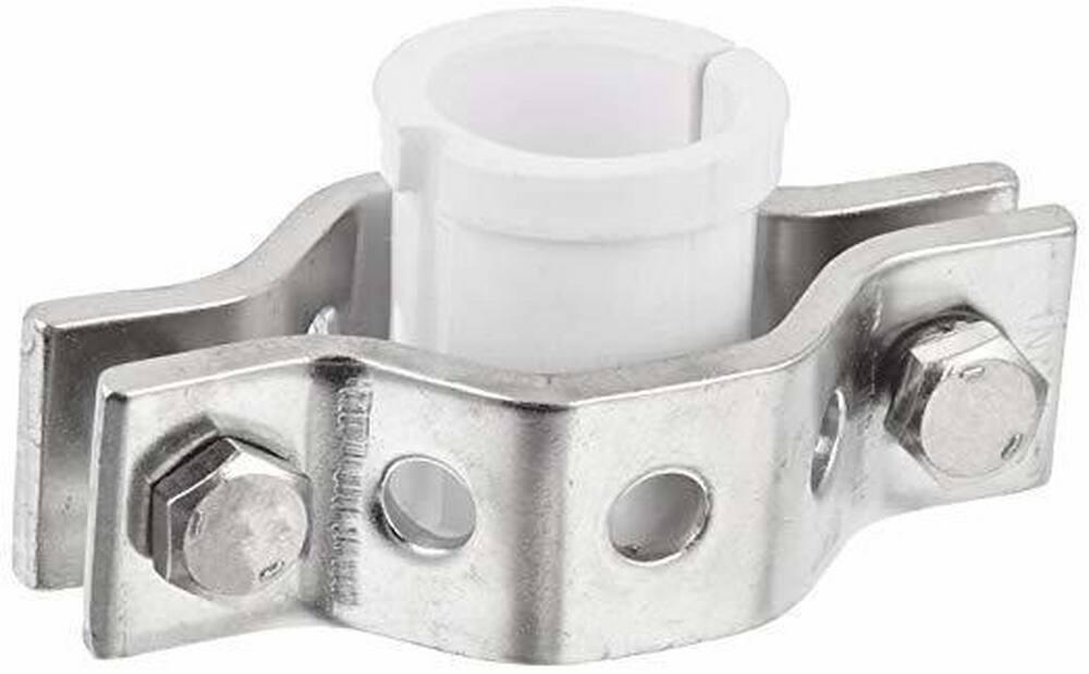 <strong>Figure E24</strong><br />Stainless Steel and Plastic Hex Hanger with Grommet