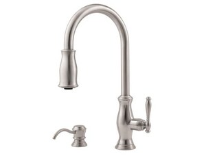 Pfister Hanover 1 8 Gpm 1 Or 4 Hole Deck Mount Kitchen Sink