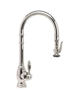 Waterstone Single Handle Pull Down Kitchen Faucet In Distressed