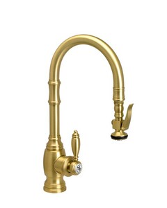 Waterstone Traditional Single Handle Pull Down Kitchen Faucet In