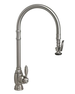 Waterstone Traditional Single Handle Pull Down Kitchen Faucet In
