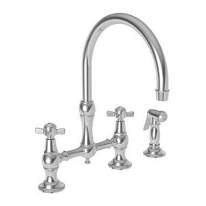 Newport Brass Fairfield Bridge Kitchen Faucet With Double Cross