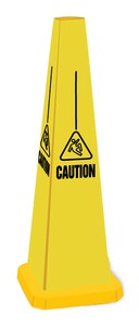 Accuform Signs 35 in. Safety Cone - Caution APFC352 at Pollardwater
