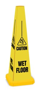Accuform Signs 35 in. Safety Cone - Wet Floor APFC354 at Pollardwater