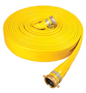 Abbott Rubber Co Inc Series 1166 6 in. x 50 ft. MNPSH x FNPSH Extra Heavy Duty PVC Water Discharge Hose in Yellow A1166600050NPSH at Pollardwater