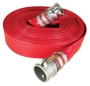 Abbott Rubber Co Inc 2 in. x 50 ft. Male Quick Connect x Female Quick Connect PVC Discharge Hose in Red A1152200050CE at Pollardwater