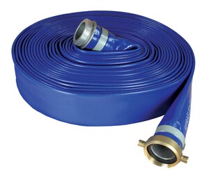 Abbott Rubber Co Inc 2 in. x 50 ft. MNPSH x FNPSH PVC Discharge Hose in Blue MRA1148200050 at Pollardwater