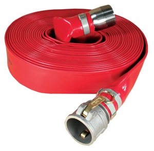 Abbott Rubber Co Inc 6 in. x 50 ft. MNPSH x Female Quick Connect PVC Discharge Hose in Red A1152600050CN at Pollardwater