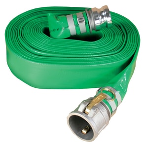 Abbott Rubber Co Inc 3 in. x 50 ft. Male Quick Connect x Female Quick Connect PVC Discharge Hose in Green A1142300050CE at Pollardwater