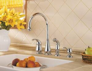 Pfister Treviso Single Handle Kitchen Faucet In Polished Chrome