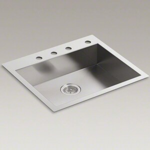 Kohler Vault 25 X 22 X 6 5 16 In Single Bowl Dual Mount