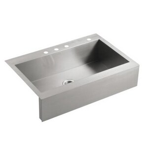 Kohler Vault Kitchen Sink With Shortened Apron Front For 36 In 1 Hole Cabinet 3942 1 Na Ferguson