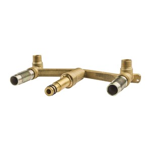 Pfister Tenet 8 In Wall Mount Double Handle Rough In Faucet