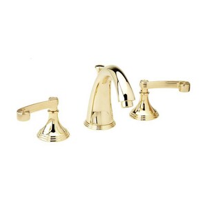 Phylrich 3 Hole Bathroom Faucet With Double Lever Handle In