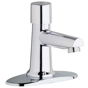 Chicago Faucet Single Handle Metering Bathroom Sink Faucet