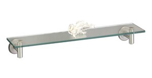 Gatco Latitude 2 22 1 2 In Glass Shelf Brushed Nickel 4296