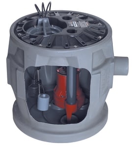 Liberty Pumps Pro380-Series 24 in. 1/2 hp LDPE and Cast Iron Sewage Pump System with Alarm LP382LE51A2W at Pollardwater
