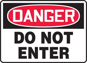 Accuform 14 x 10 in. Danger Do Not Enter Sign AMADM139VP at Pollardwater