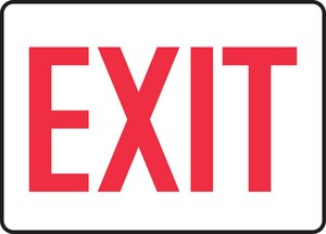 Accuform 14 x 10 in. Exit Sign AMEXT906VP at Pollardwater