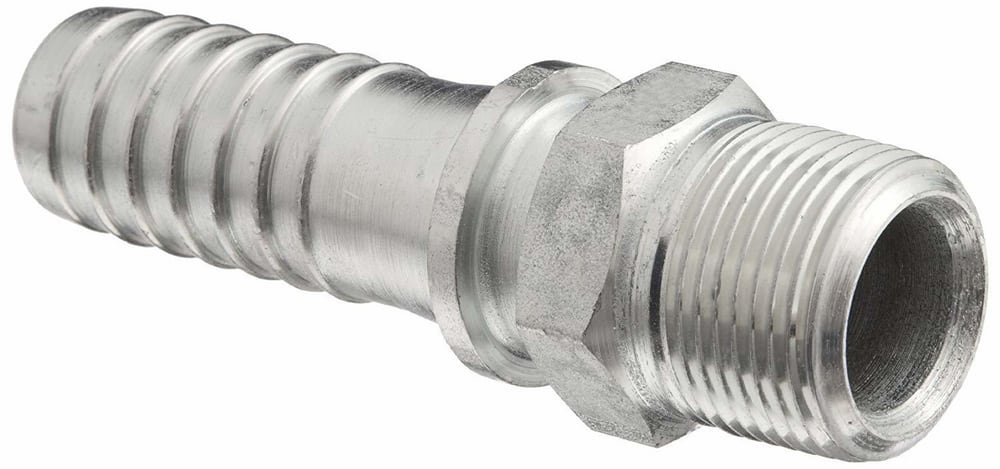 <strong>King Nipple</strong><br />Zinc Plated Carbon Steel MNPT x Hose 