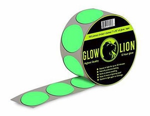 Harris Industries Glow Brite® 2 in. Glow-in-the-Dark Dot Tape Green 100 Per Roll HGLC02 at Pollardwater