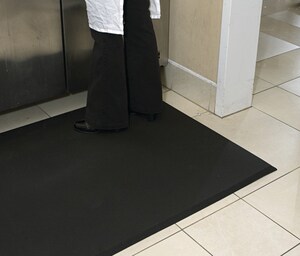 M+A Matting Complete Comfort™ 4 x 8 ft. x 0.625 in. Nitrile Carpet Protection in Black A49448 at Pollardwater
