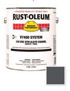 Rust-Oleum® V7400 System Navy Gray DTM Alkyd Enamel Paint 1 gal R245443 at Pollardwater