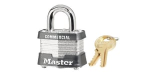 Master Lock 1-3/4 x 1-1/2 in. Laminated Steel Padlock Keyed Alike M1KALF at Pollardwater
