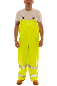Tingley Comfort-Brite® Size L Plastic and Velcro Bib Pants in Yellow and Green TO53122L at Pollardwater