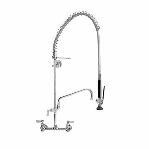 Fisher Three Handle Pull Down Kitchen Faucet With 8 Adjustable