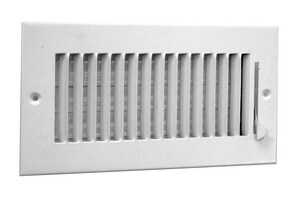 Hart Cooley 8 X 8 In Ceiling Sidewall Register In White 4 Way