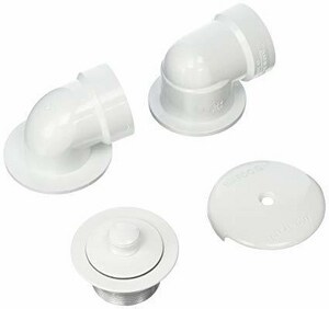 Watco Innovator 900 Series Plastic Push Pull Drain In White 901