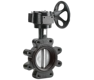Matco-Norca B5 4 in. Cast Iron Wafer Buna-N Gear Operator Butterfly Valve MB5RWG4 at Pollardwater