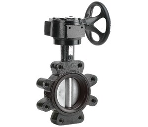 Matco-Norca B5 6 in. Cast Iron Wafer Buna-N Gear Operator Butterfly Valve MB5RWG6S at Pollardwater