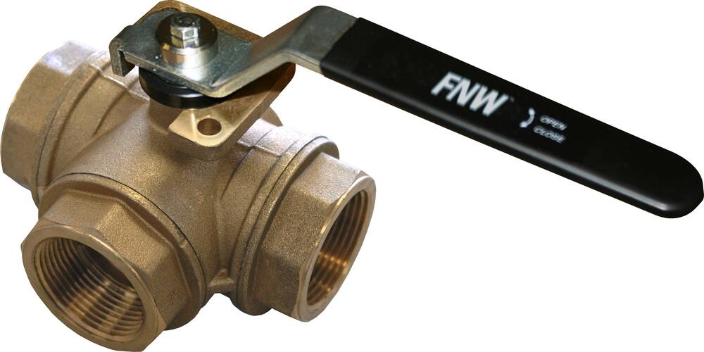 <strong>Figure 455</strong><br />Brass T-Port NPT 400# Isolation Ball Valve