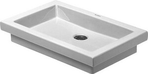 Duravit 2nd Floor Vessel Mount Bathroom Sink In White Alpin