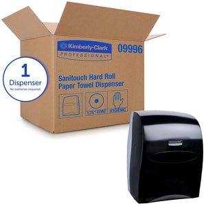 Kimberly Clark In-Sight® Sanitouch® Touch-Free Dispensing Hard Roll Towel Dispenser in Smoke Grey K09996 at Pollardwater
